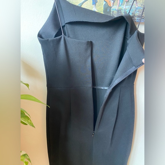 Beginning Boutique Black Asymmetrical Bodycon Dress (medium) - Picture 5 of 7